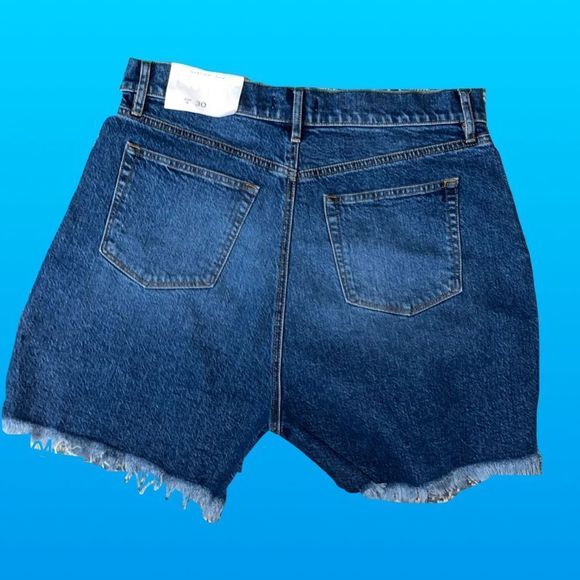 NWT Ann Taylor Loft Button Fly Hi Rise Cut Off Denim Shorts Size 30 - Picture 4 of 4